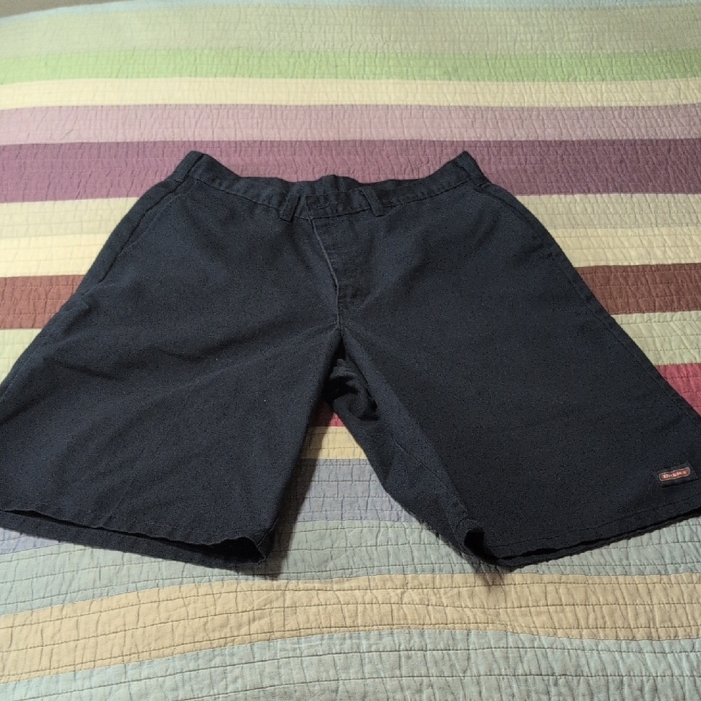 Dickies Men's Dark Navy Blue Flat Front Work Shorts